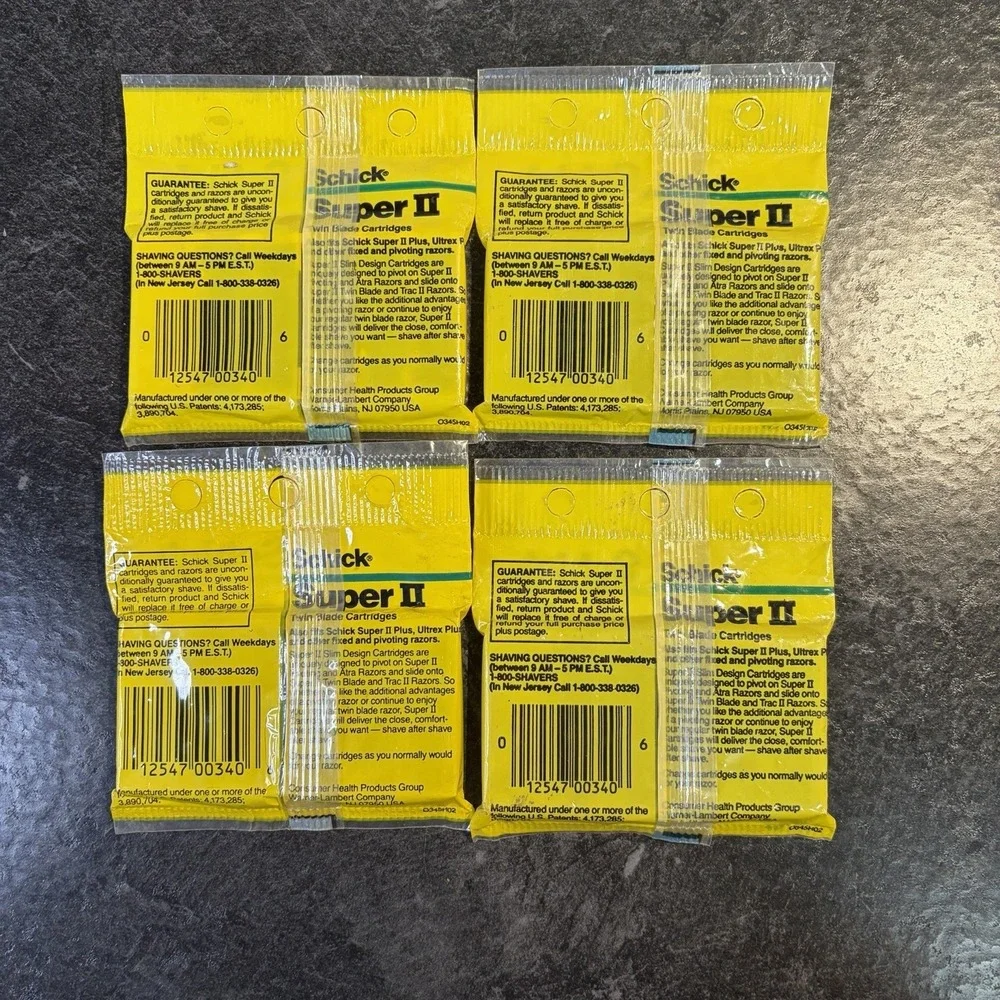 Vintage Schick Super II Twin Blade Razor Cartridges Fits ATRA Trac II 20 Count